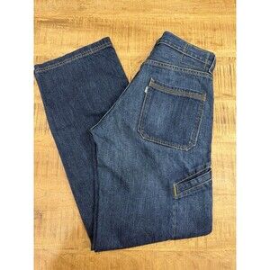 Levi's SilverTab Carpenter Jeans Men's 30x34 Dark Blue Work Cotton 5-Pockets